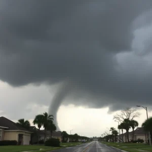 Tornado causing damage in Central Florida