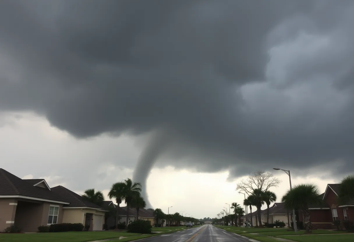 Tornado causing damage in Central Florida