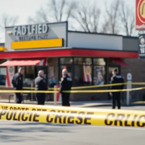 Police investigating armed robbery scene outside Burger King