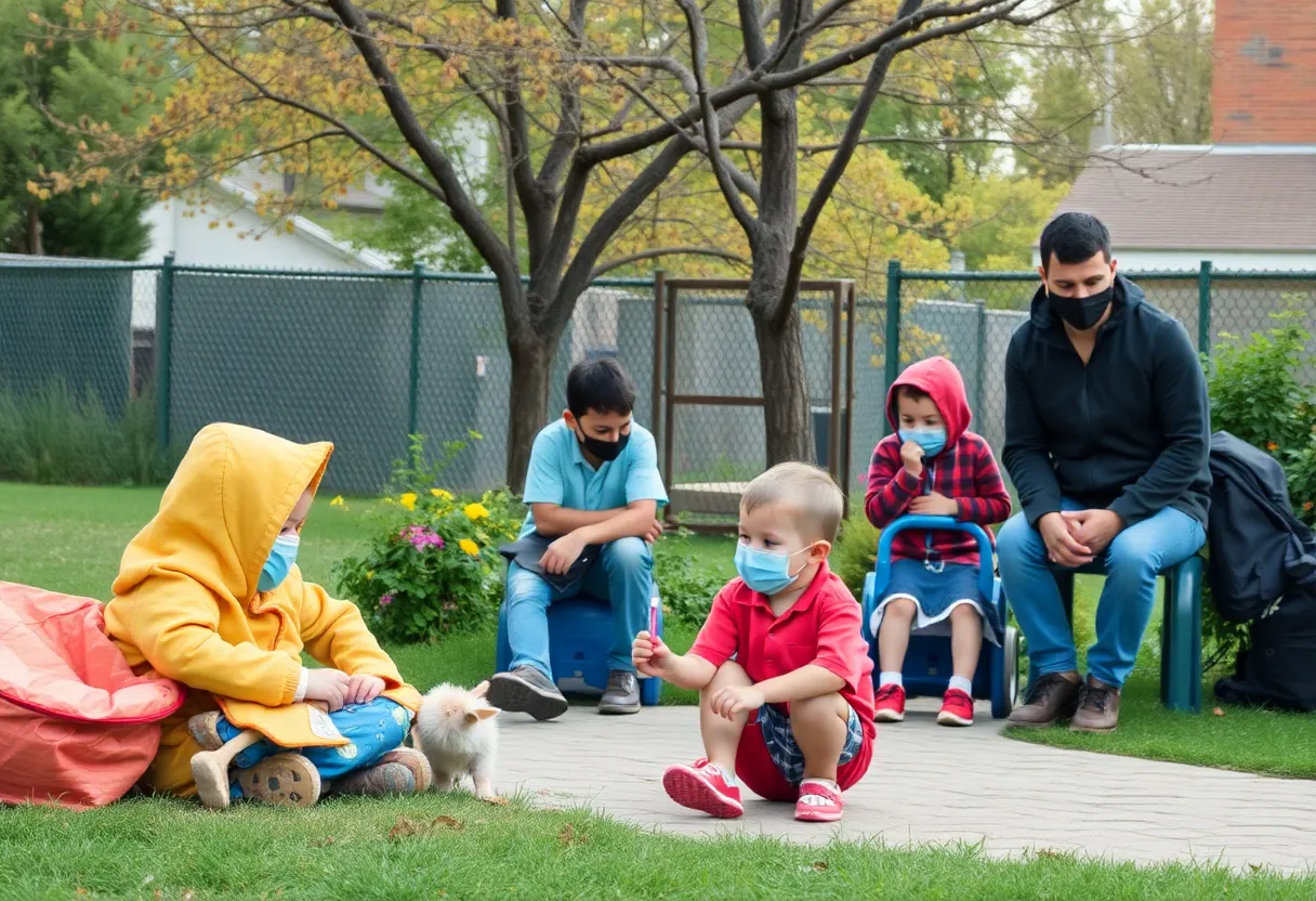 Conceptual image of community safety and child protection