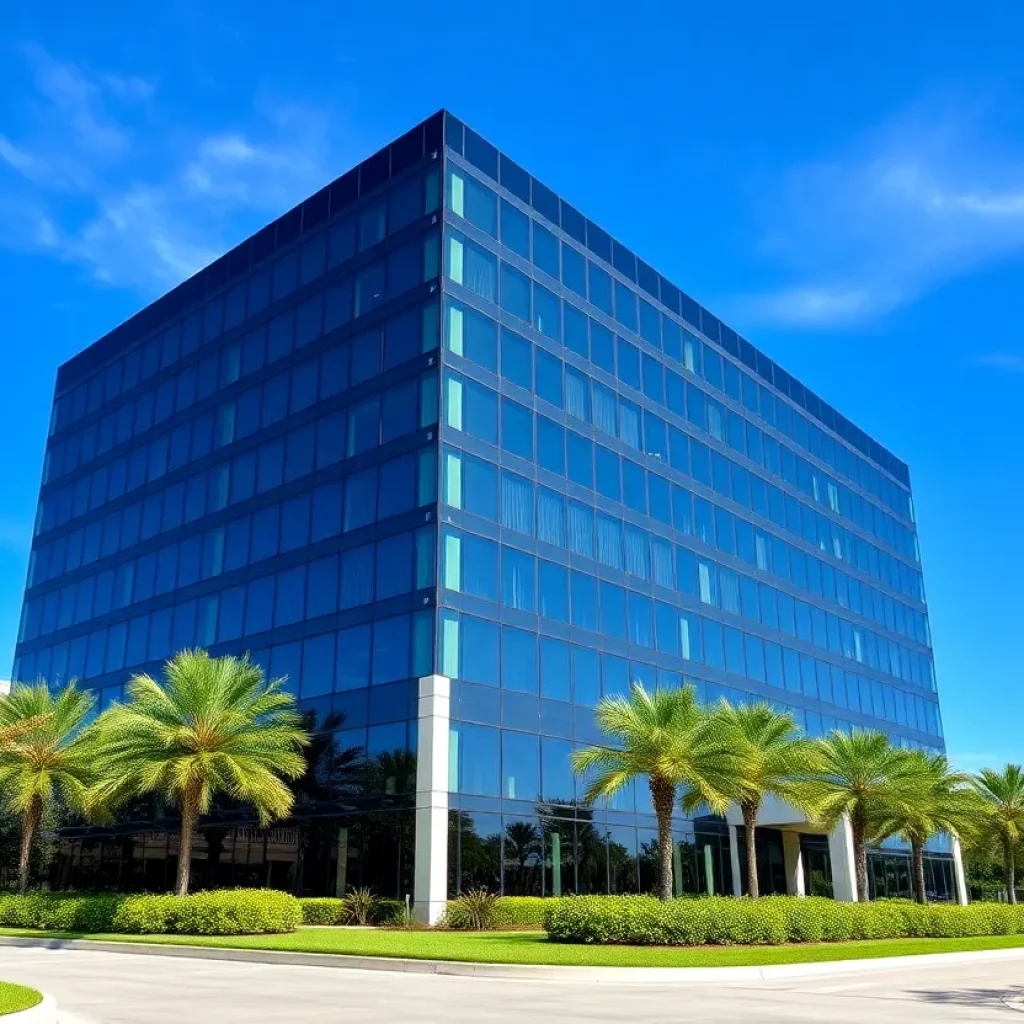 Deutsche Bank office building located in Jacksonville, Florida
