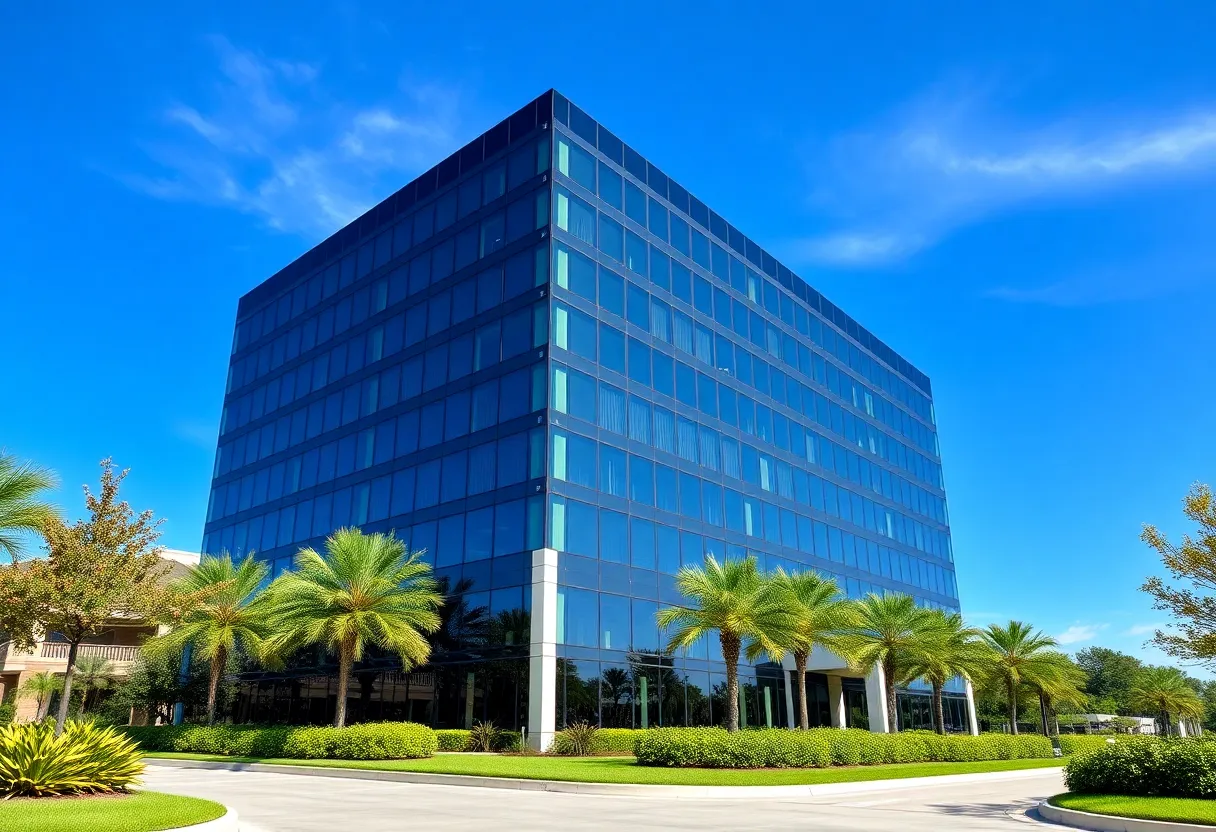 Deutsche Bank office building located in Jacksonville, Florida