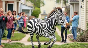 Ed the Zebra Returns Home After Wild Adventure