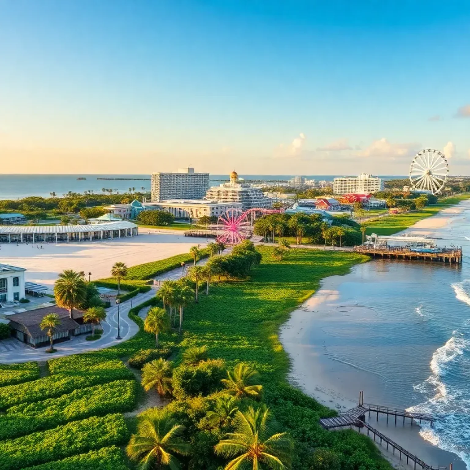 Florida's diverse landscape featuring beaches and agriculture