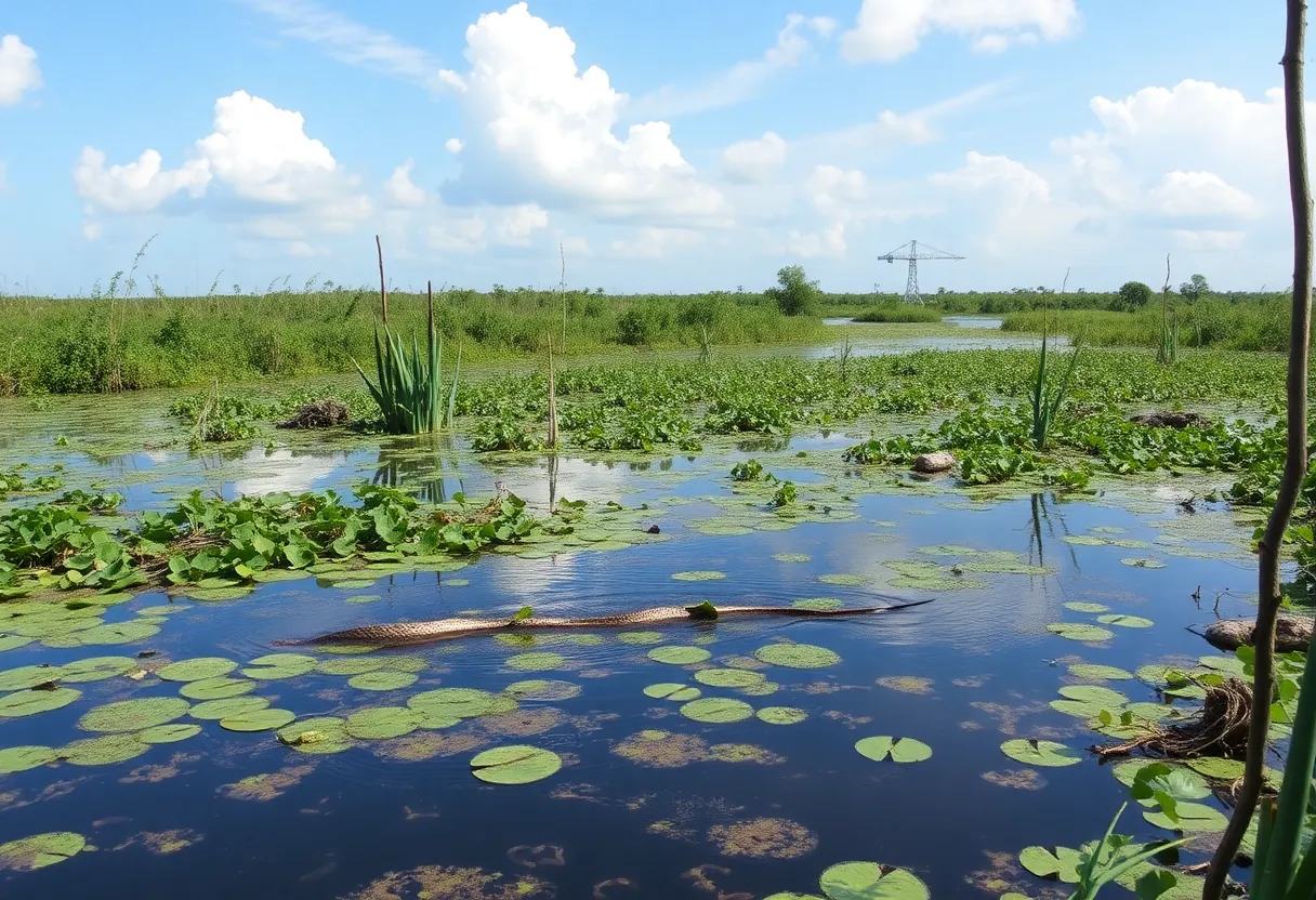 Lush Florida Everglades representing wildlife conservation