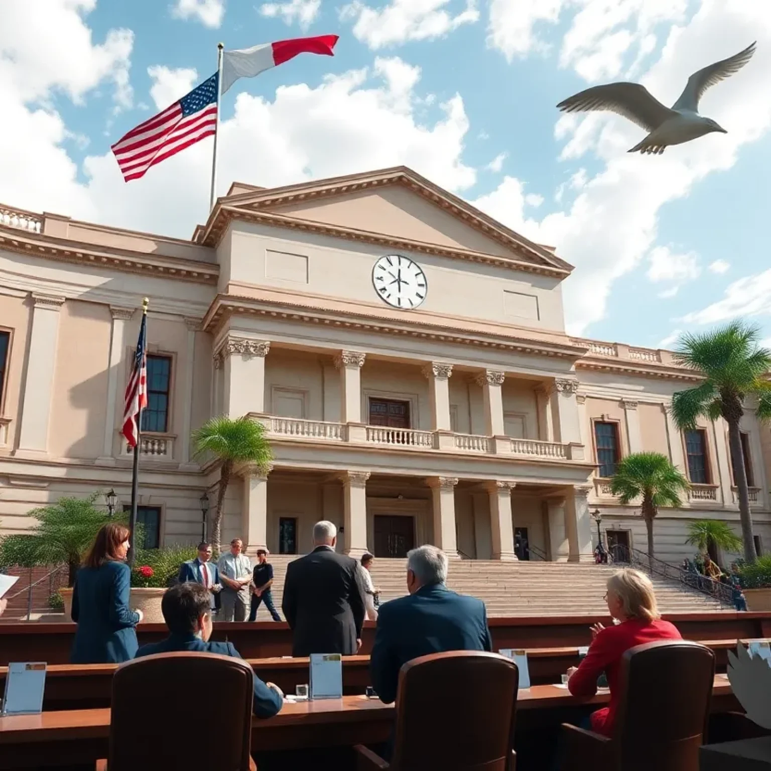Florida lawmakers in action during a legislative session