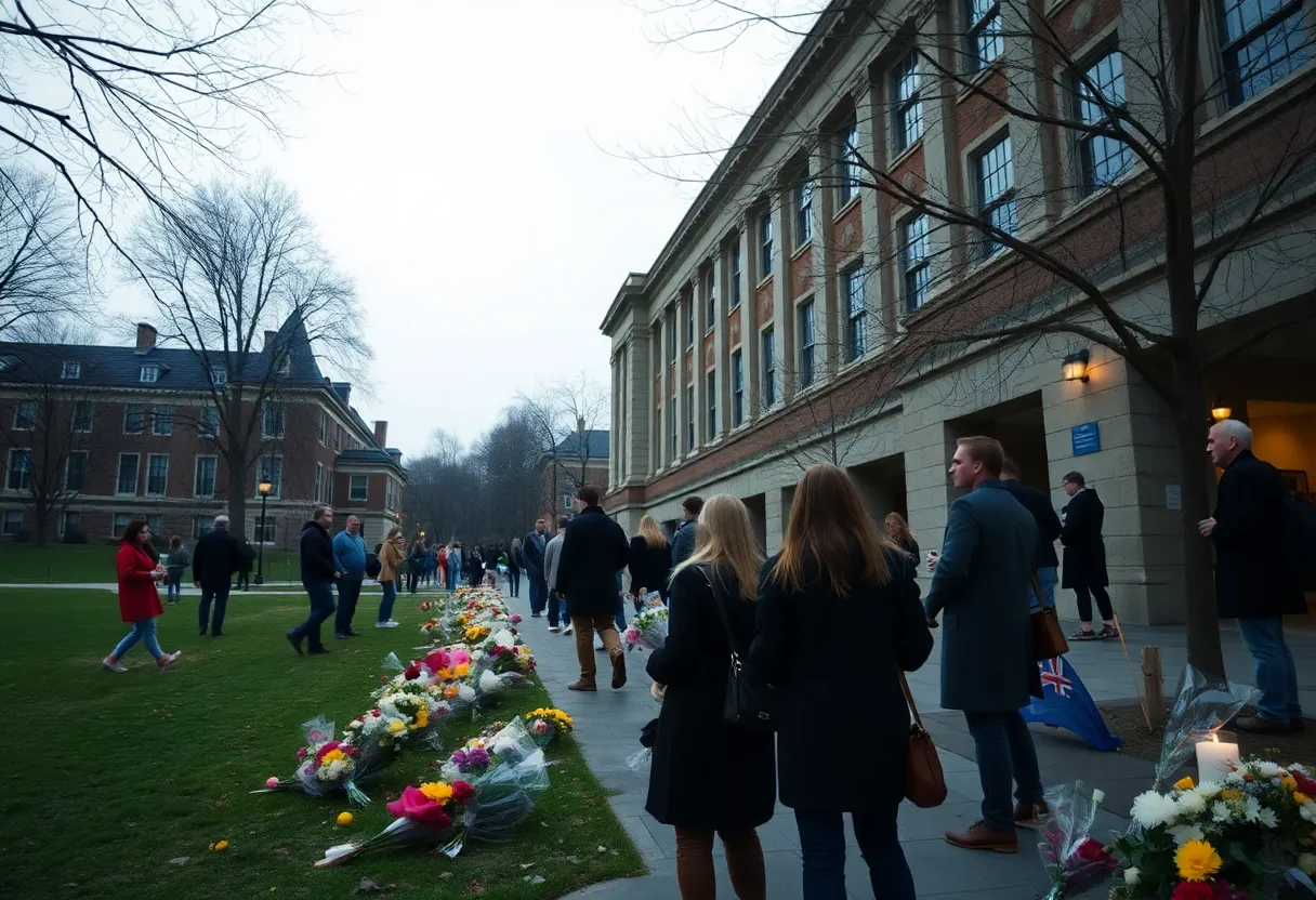 Florida State University campus memorial after shooting