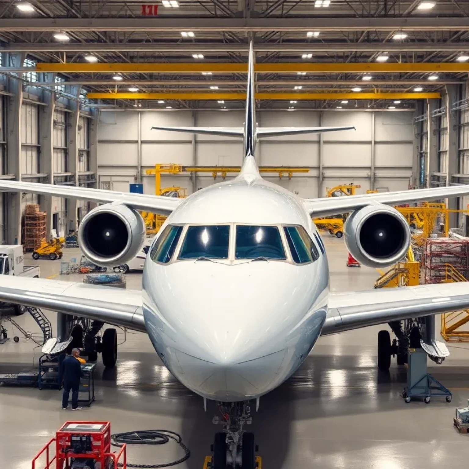Rendering of a state-of-the-art aerospace manufacturing facility in Jacksonville