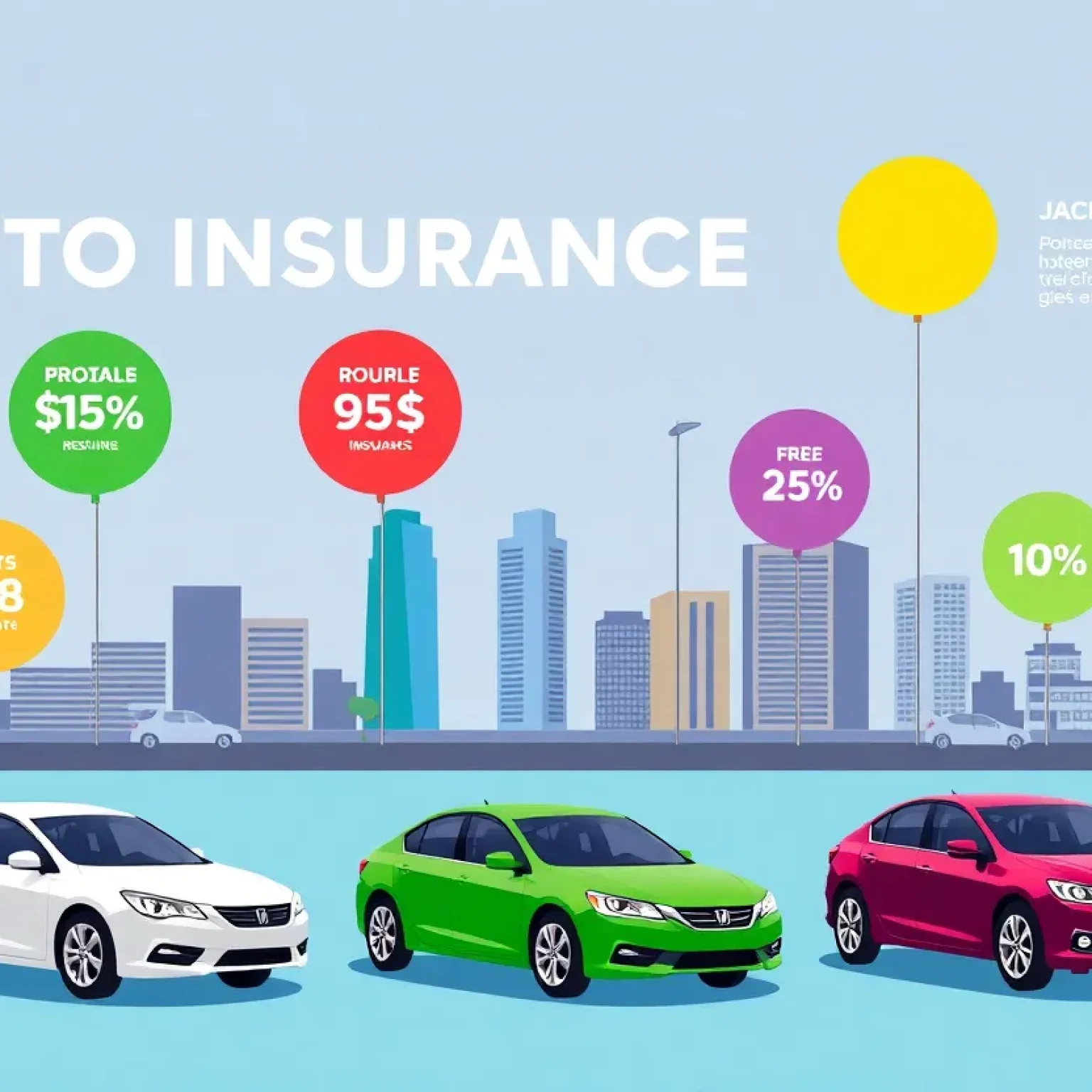 Graphical representation of Jacksonville auto insurance rates