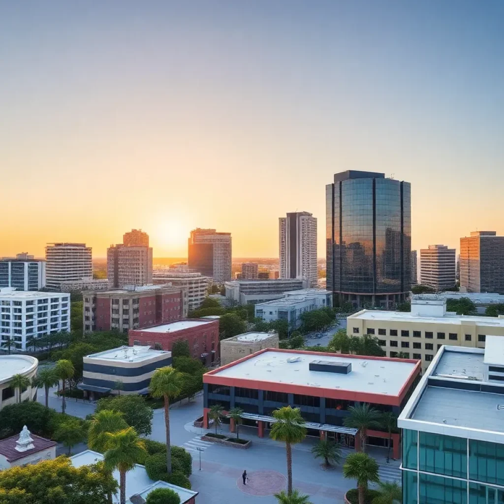 Downtown Jacksonville skyline reflecting economic growth