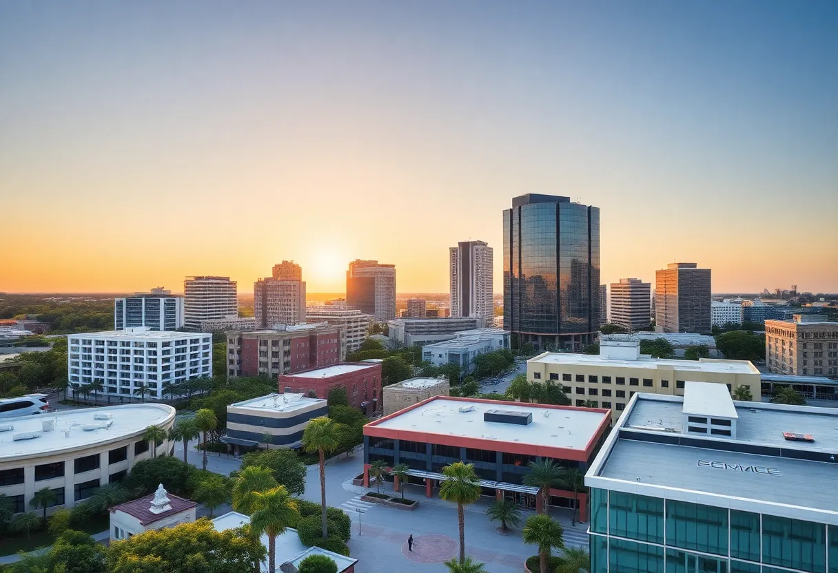 Downtown Jacksonville skyline reflecting economic growth