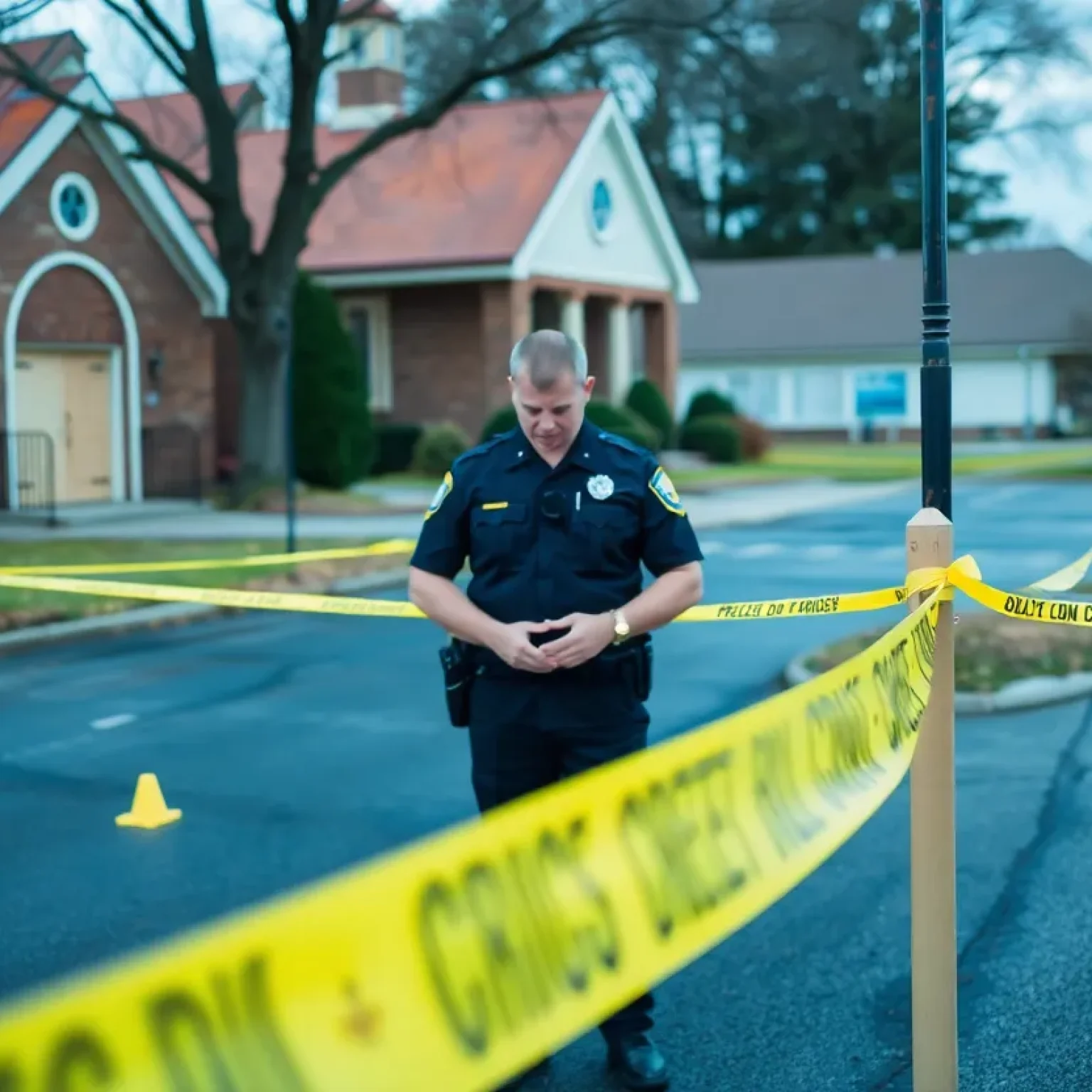 Police scene of a drug investigation in Jacksonville