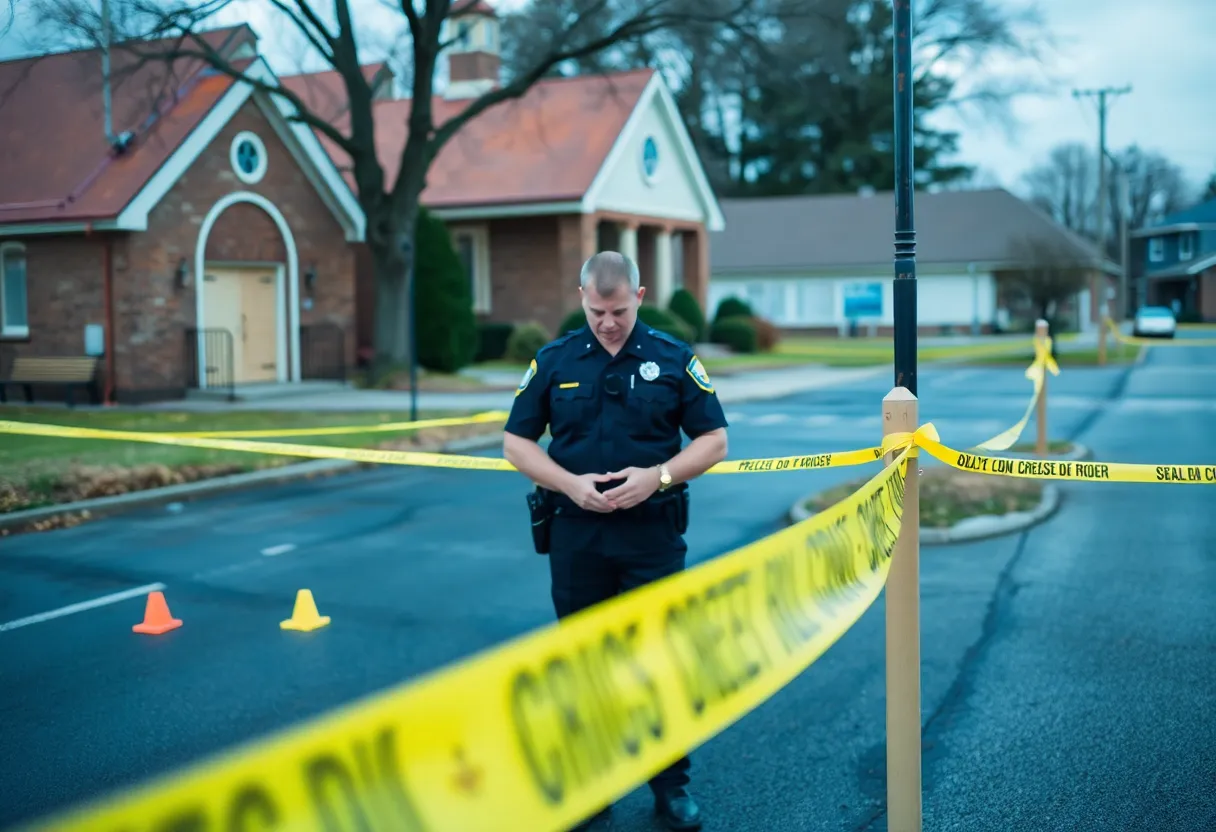 Police scene of a drug investigation in Jacksonville
