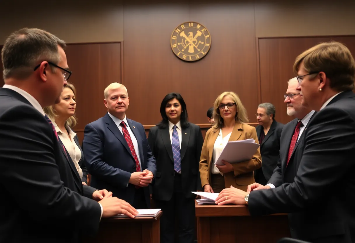 Attorneys in Jacksonville discussing legal matters