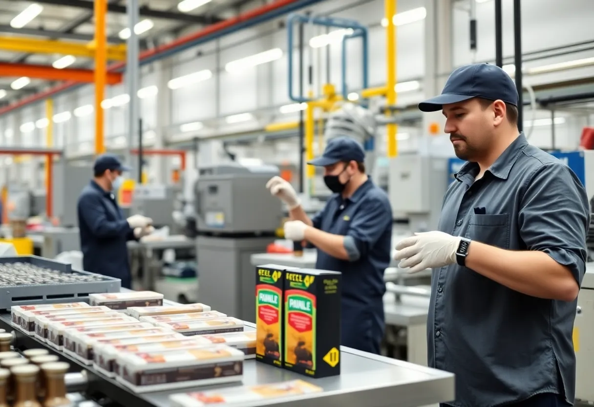 Modern production facility in Jacksonville with smokeless products