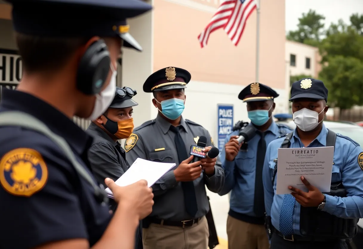 Visual representation of investigative journalism focusing on police corruption