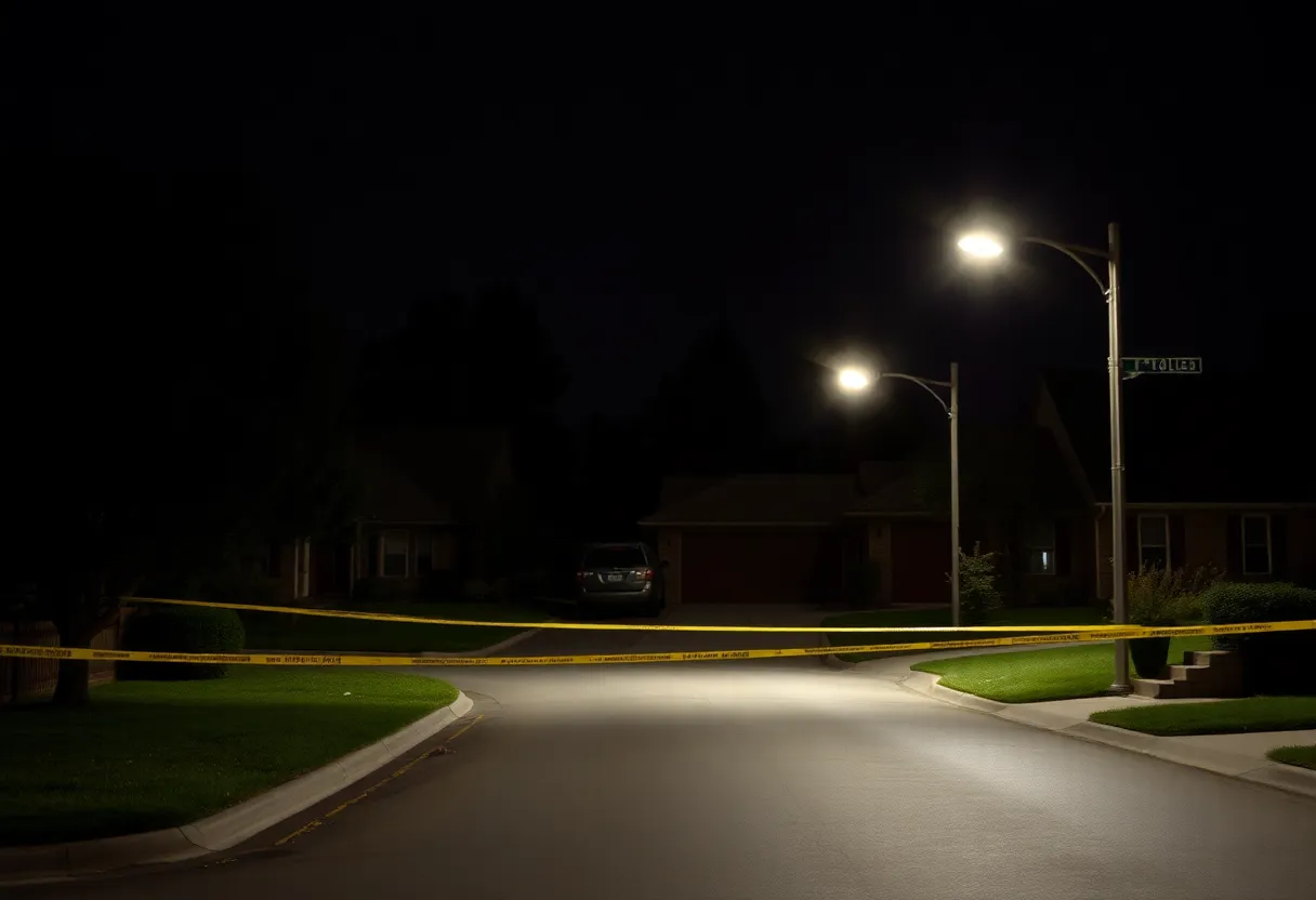 Police investigation scene in Jacksonville following a shooting incident