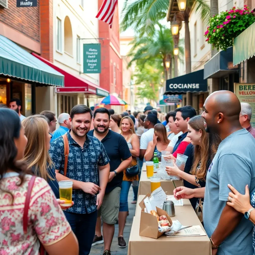 Community event celebrating local businesses in Jacksonville