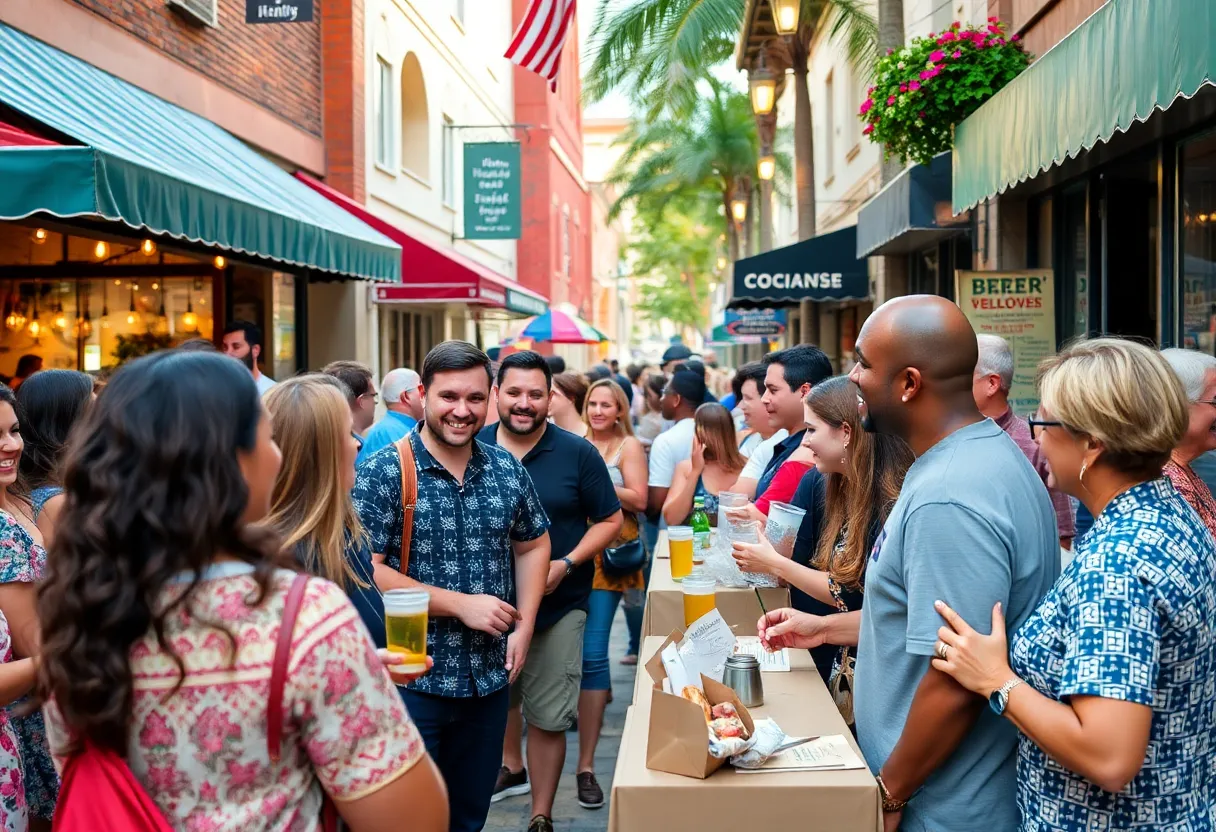 Community event celebrating local businesses in Jacksonville
