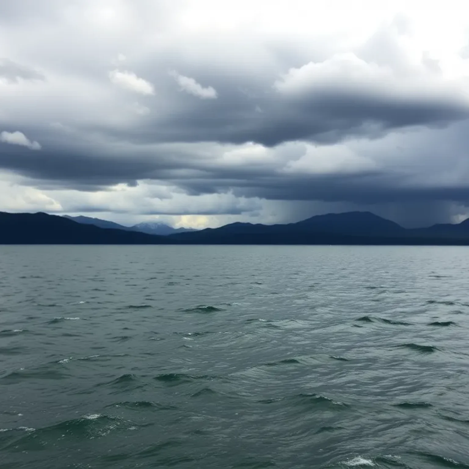 Stormy Lake Tahoe