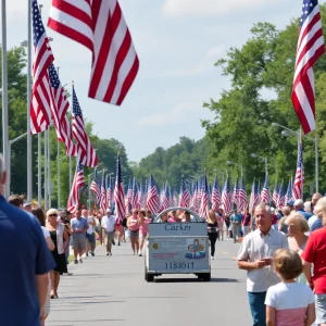 Community members honoring fallen heroes during Memorial Day events in Florida