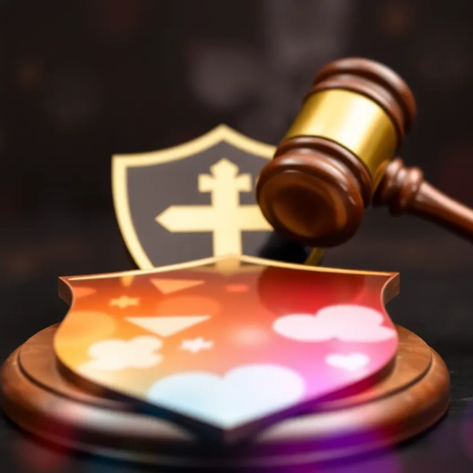 Symbolic image representing justice and protection against sexual crimes.