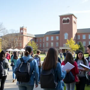 Students engaging in Christian activities at UNF