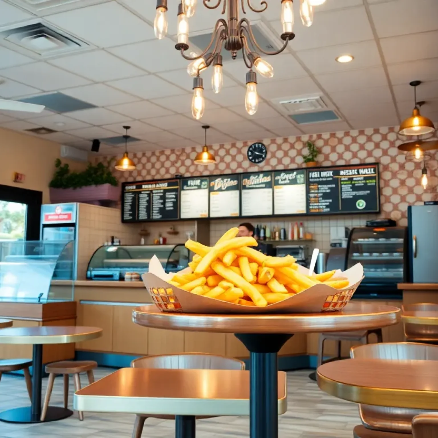 Interior of Arthur Treacher's Fish & Chips in Cleveland Heights