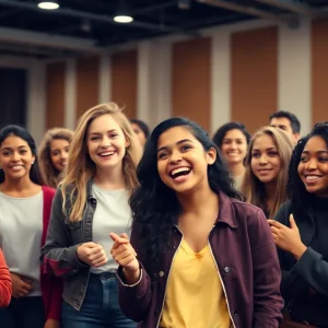 Group of aspiring actors auditioning for casting opportunities