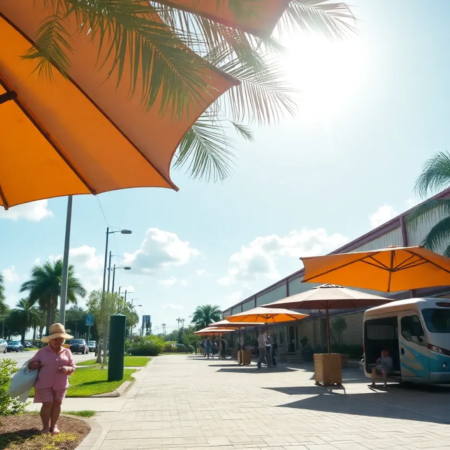 A view of Central Florida under extreme heat with health advisories.