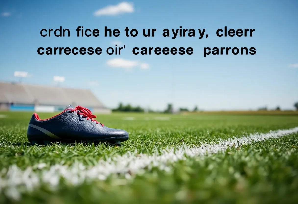 Cleats representing uncertainty in a football career