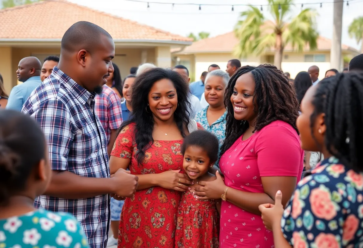 Community members discussing affordable housing solutions in Northeast Florida