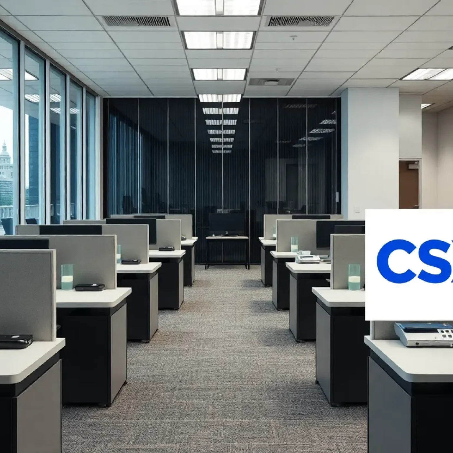 Office workspace representing a corporate environment