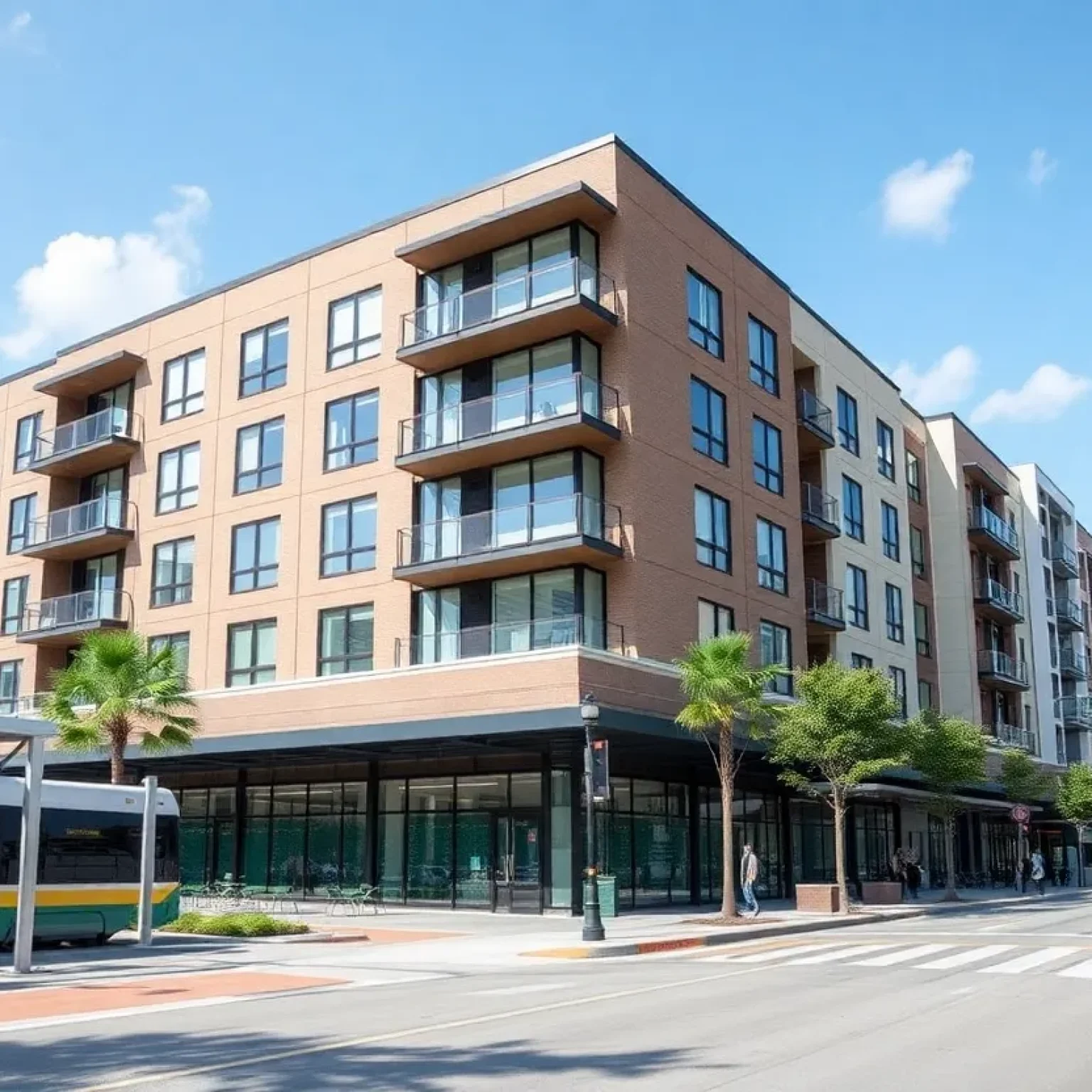 Rendering of Gateway Jax development near Rosa L. Parks Transit Station