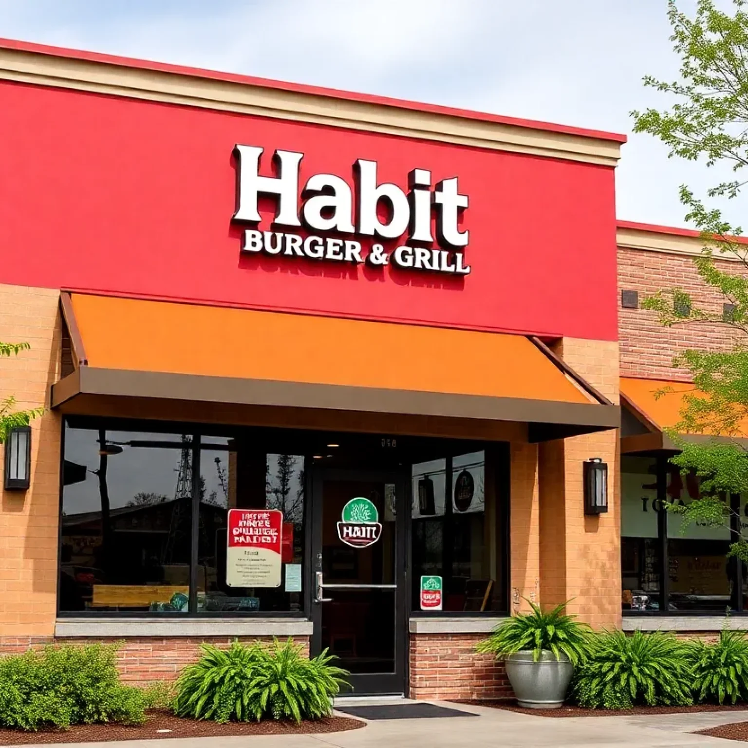 Exterior view of a new Habit Burger & Grill location in Jacksonville
