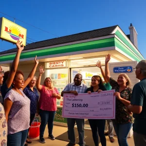 Community celebration after lottery win in Jacksonville Beach