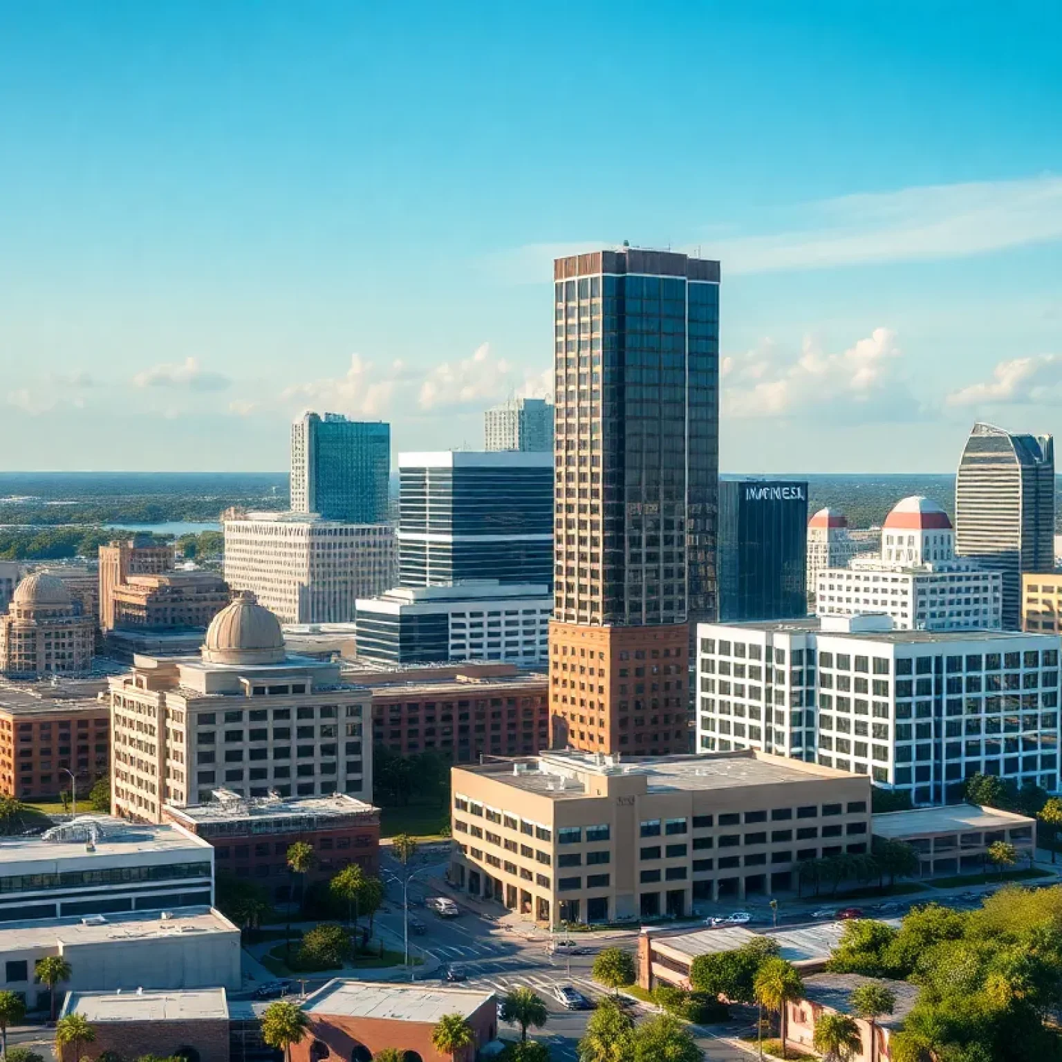 Cityscape of Jacksonville, Florida showcasing economic activity