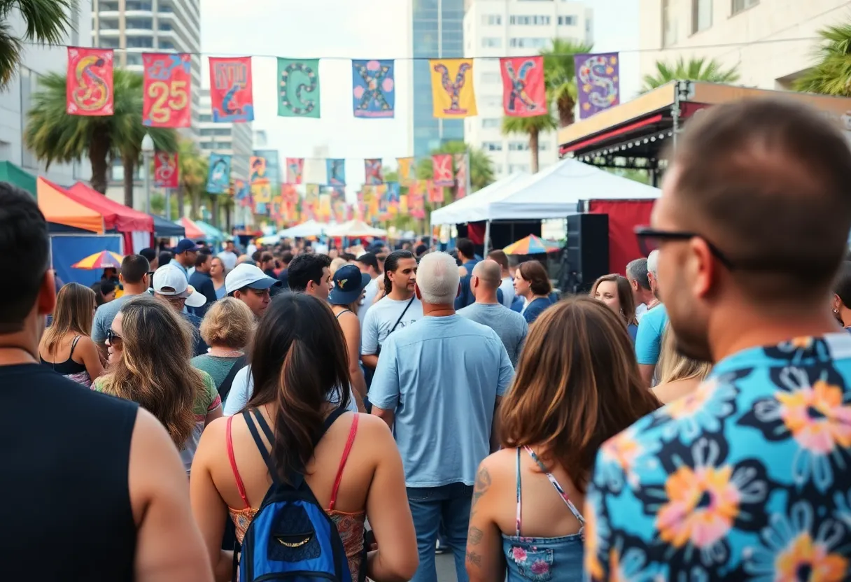 Community gathering at Jacksonville events featuring live music and cultural activities.