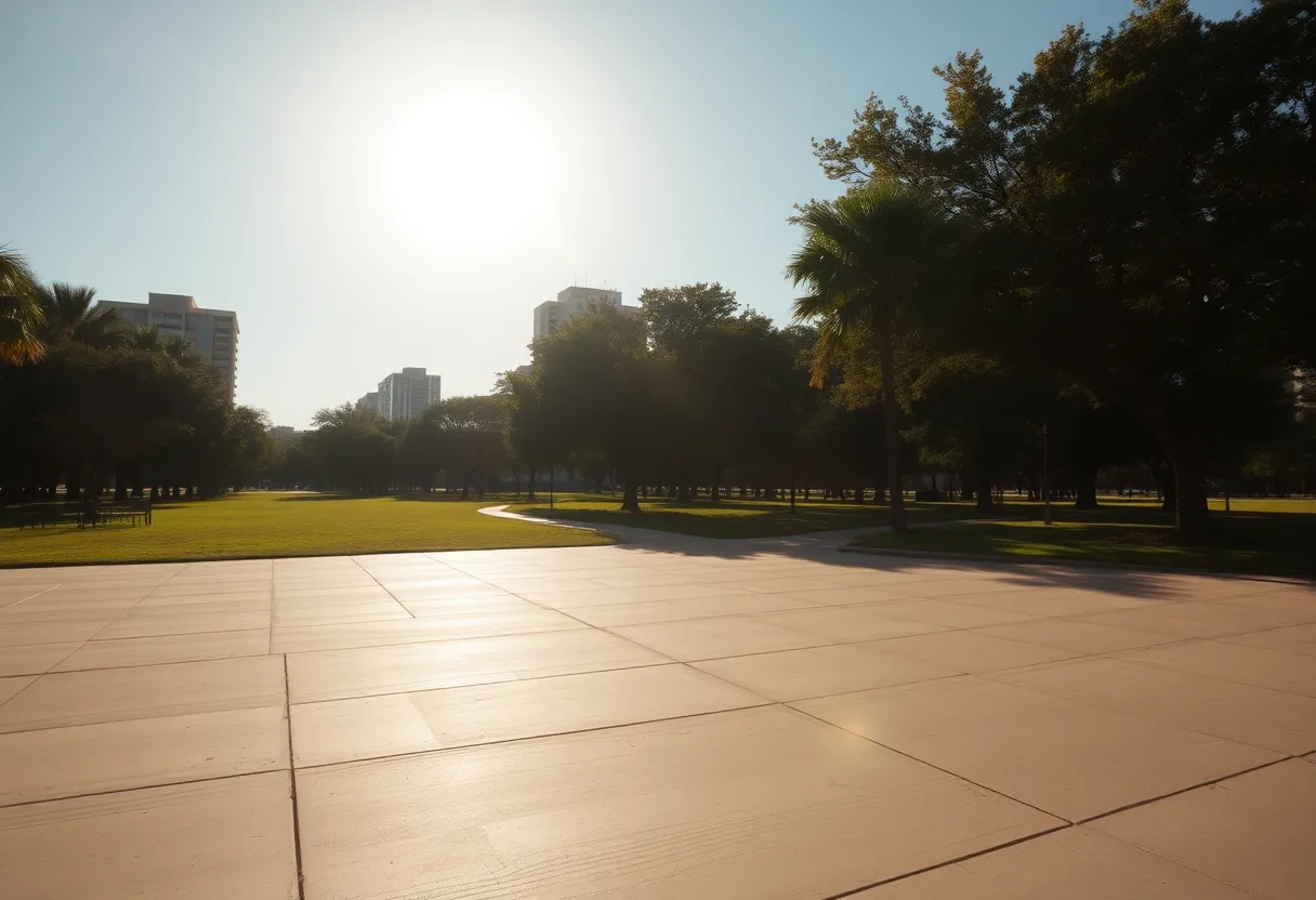 Jacksonville landscape affected by extreme heat wave