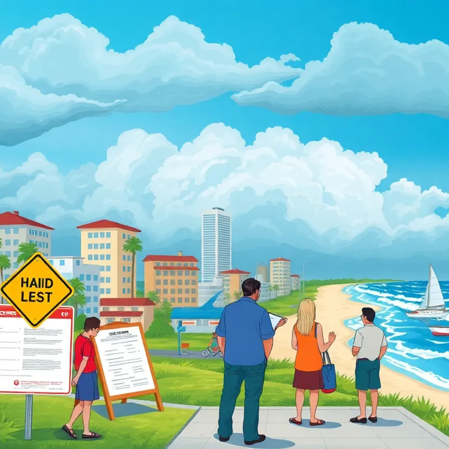 Community gathering in Jacksonville for hurricane preparedness