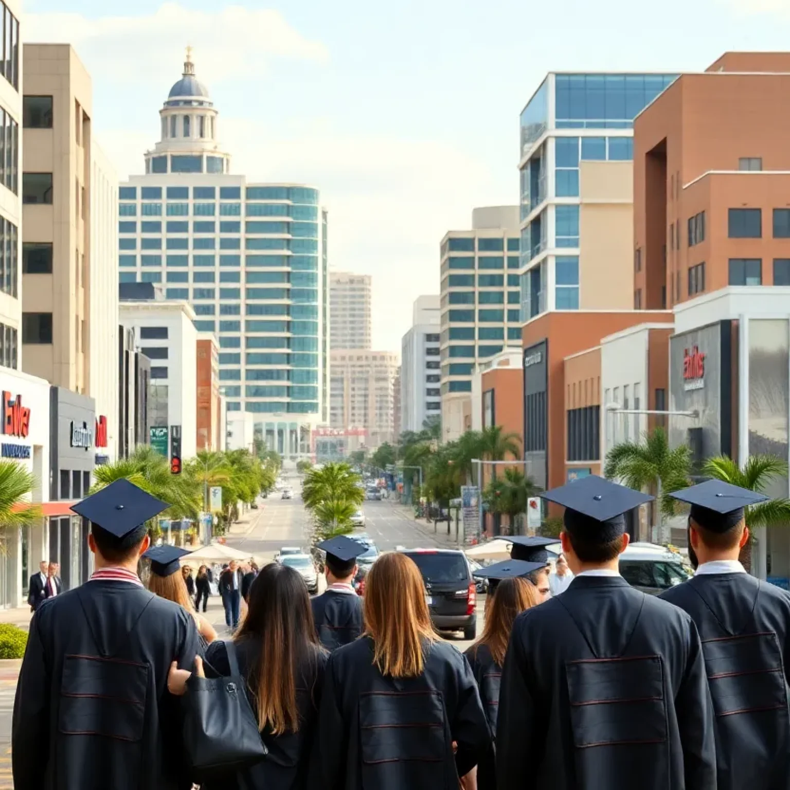 Cityscape of Jacksonville, Florida depicting a dynamic job market.