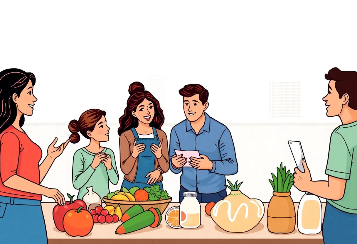 Family discussing SNAP program changes