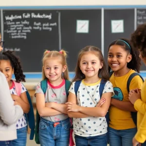 Image depicting a school environment focused on safety and education.