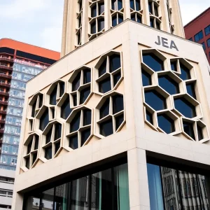 Historic JEA Tower in Jacksonville, Florida