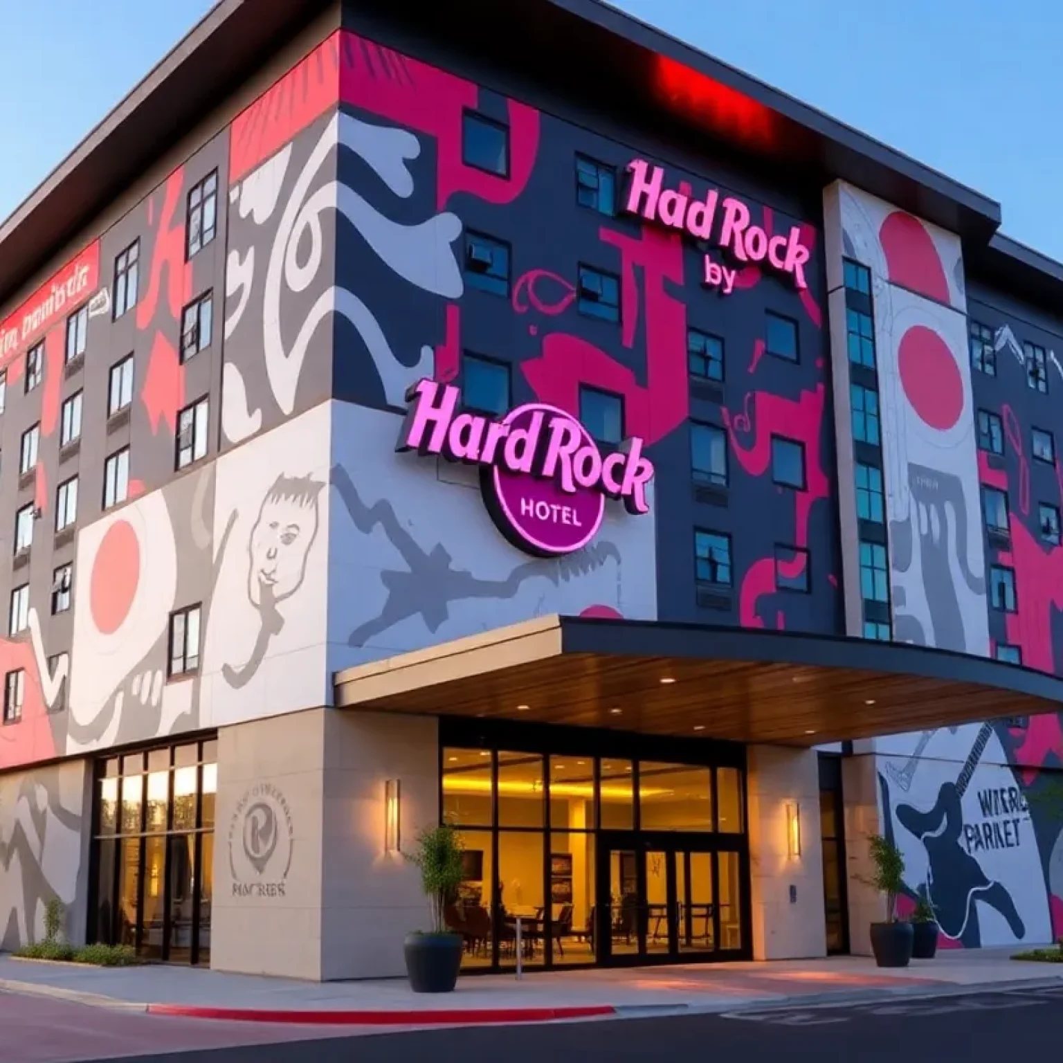 Render of the new Reverb by Hard Rock hotel in Florence, Alabama