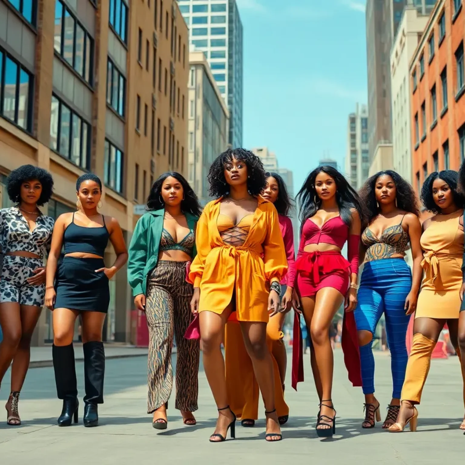 Celebration of Torrid Model Casting Call with diverse models in fashionable attire.