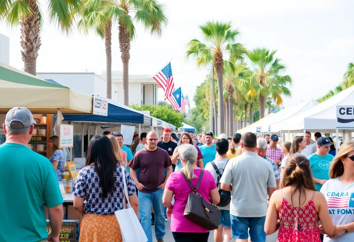 Community members celebrating 904 Day in Northeast Florida
