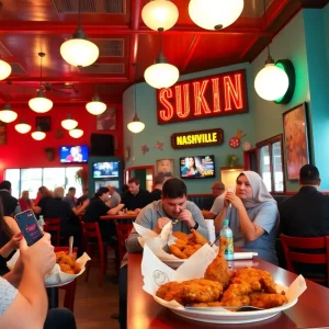 Interior view of Bold Birds Nashville Hot Chicken restaurant