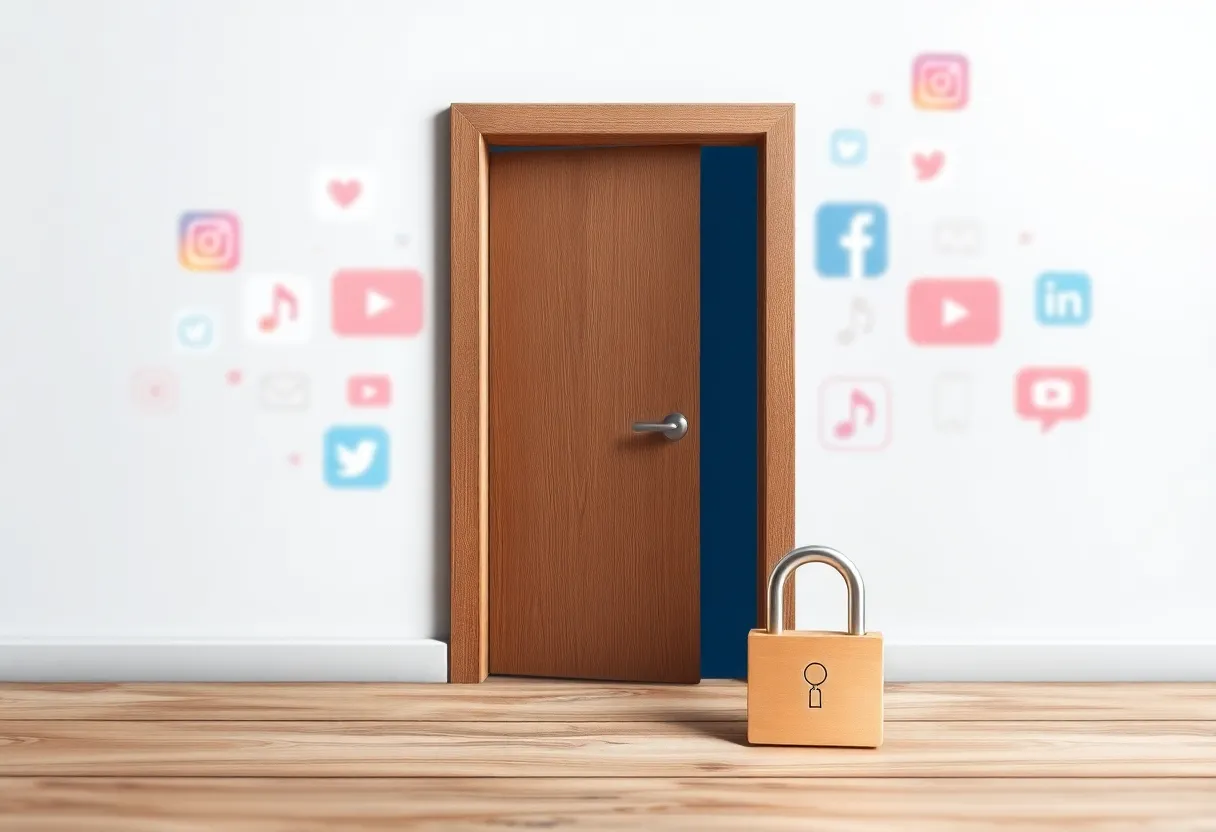 Illustration of child safety in the digital age