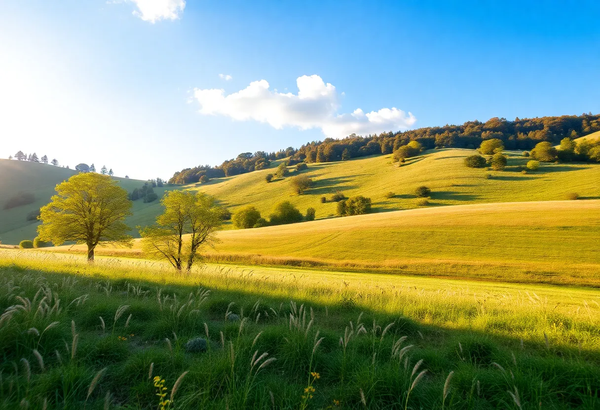 A landscape showcasing community safety and support.